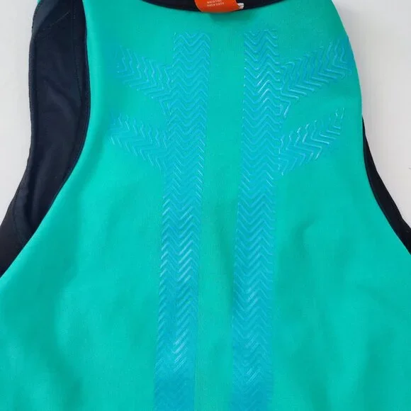 Puma ACTV Gym compression tank women's size S grey turquoise - Picture 8 of 14